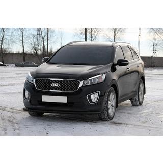 Bull bar anteriore ST014 60/42 mm Black (acciaio inox) Kia Sorento III UM 2014-2020 foto 2