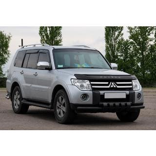 Bull bar anteriore ST015 Black (acciaio inox) Mitsubishi Pajero Wagon III 1999-2006 foto 3