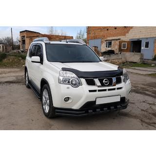 Bull bar anteriore ST015 Black (acciaio inox) Nissan X-trail T31 2007-2014 foto 3
