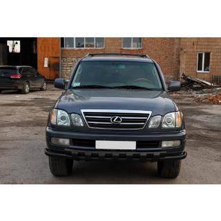 Bull bar anteriore ST015 Black (acciaio inox) Lexus LX470 1998-2007 foto 1