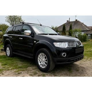 Bull bar anteriore ST015 Black (acciaio inox) Mitsubishi Pajero Sport 2008-2015 foto 2