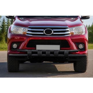 Bull bar anteriore ST015 Black (acciaio inox) Toyota Hilux 2015- foto 1