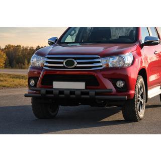 Bull bar anteriore ST015 Black (acciaio inox) Toyota Hilux 2015- foto 2