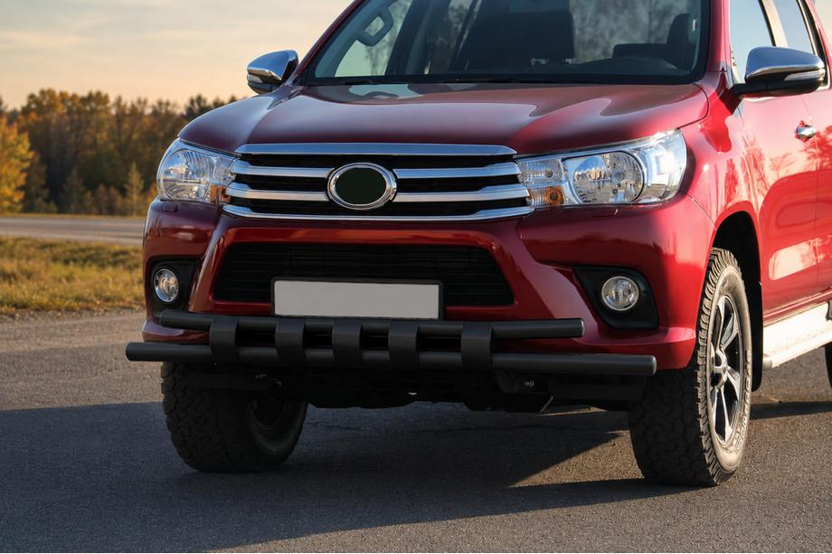 Toyota Hilux 2015- Bull bar anteriore ST015 Black (acciaio inox) Foto 2