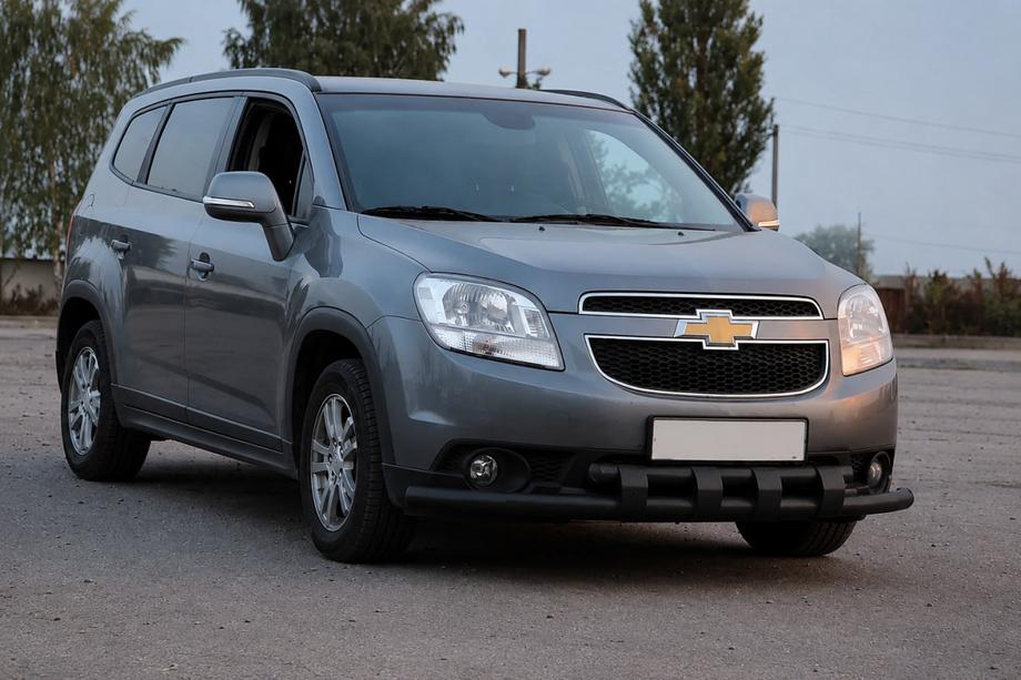 Chevrolet Orlando 2010-2018 Bull bar anteriore ST015 Black (acciaio inox) Foto 1