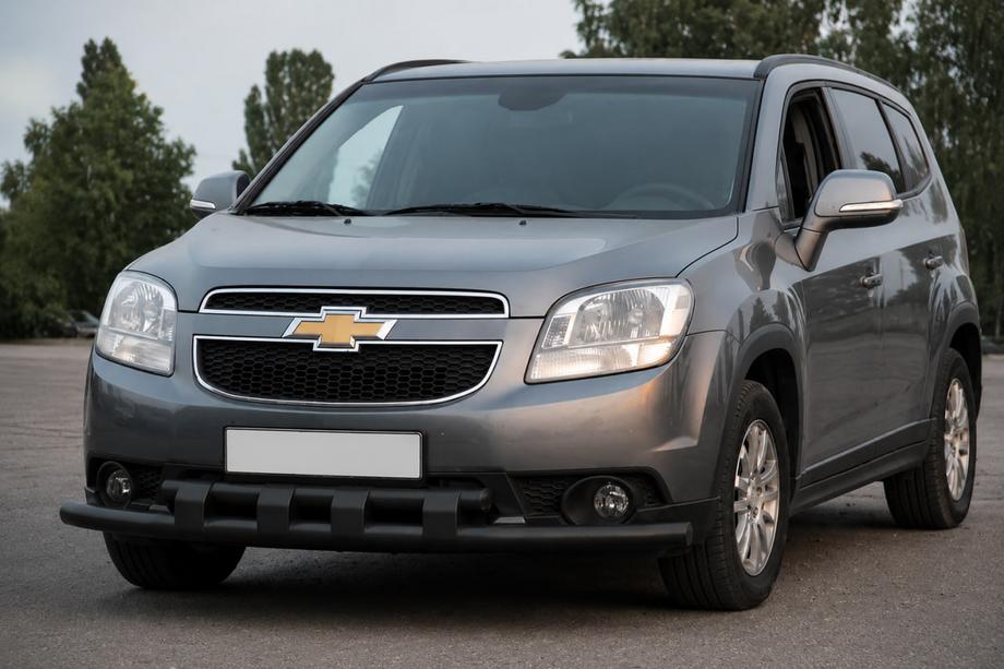Chevrolet Orlando 2010-2018 Bull bar anteriore ST015 Black (acciaio inox) Foto 3