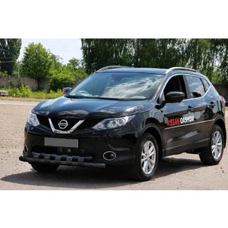 Bull bar anteriore ST015 Black (acciaio inox) Nissan Qashqai 2014-2021 foto 2