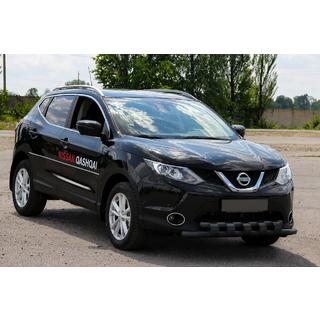 Bull bar anteriore ST015 Black (acciaio inox) Nissan Qashqai 2014-2021 foto 3