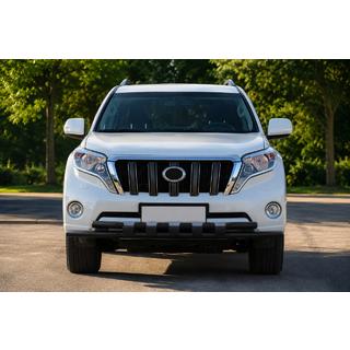 Bull bar anteriore ST015 Black (acciaio inox) Toyota Land Cruiser Prado 150 2009-2023 foto 1