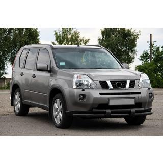 Bull bar anteriore ST015/2 Black (inox) Nissan X-trail T31 2007-2014 foto 1