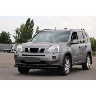 Bull bar anteriore ST015/2 Black (inox) Nissan X-trail T31 2007-2014 foto 2