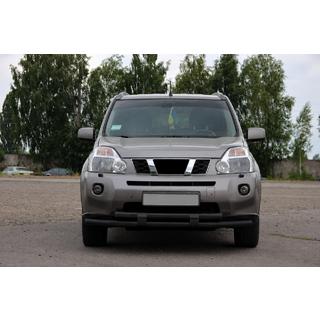 Bull bar anteriore ST015/2 Black (inox) Nissan X-trail T31 2007-2014 foto 3
