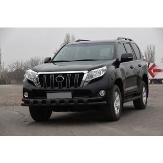 Bull bar anteriore ST016-2 Black (inox) Toyota Land Cruiser Prado 150 2009-2023 foto 2