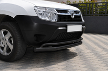 Renault Duster 2008–2017 Bull bar anteriore ST017 Black (acciaio inox) foto 2