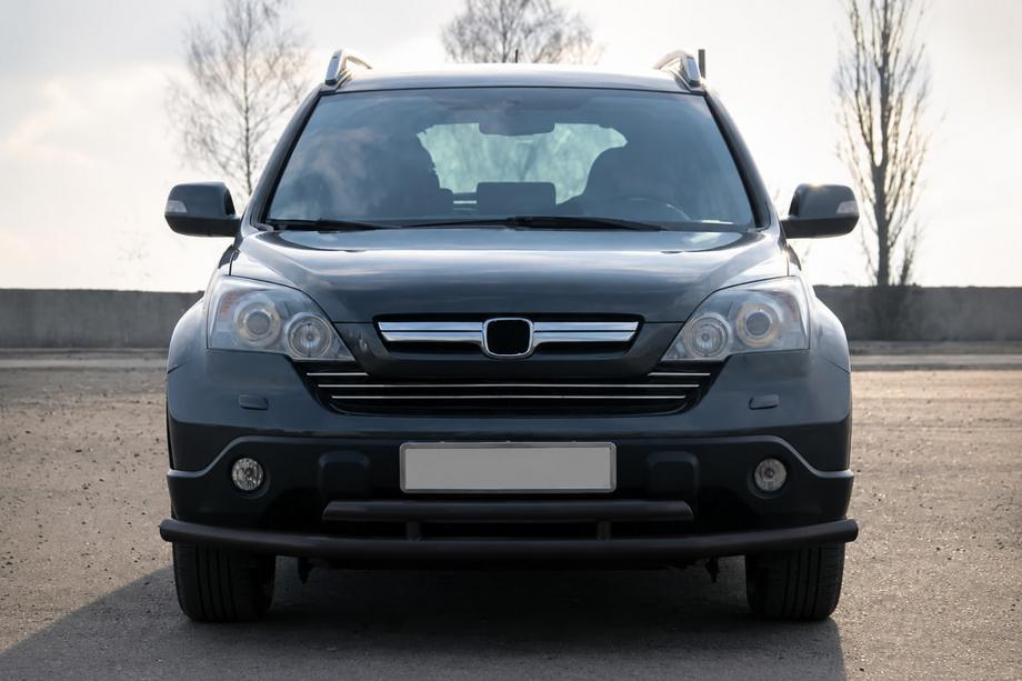 Honda CRV 2007-2011 Bull bar anteriore ST018 Black (inox) Foto 1