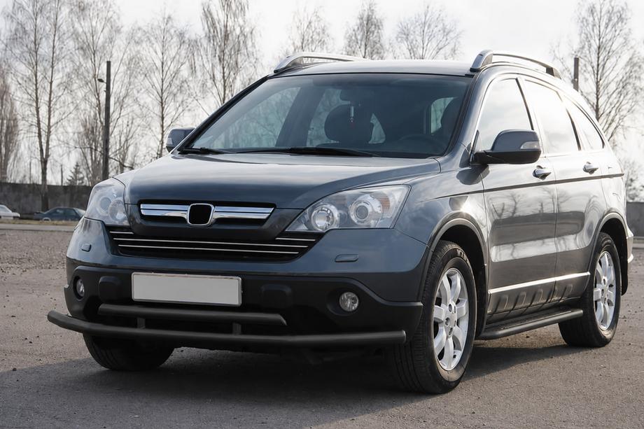 Honda CRV 2007-2011 Bull bar anteriore ST018 Black (inox) Foto 2