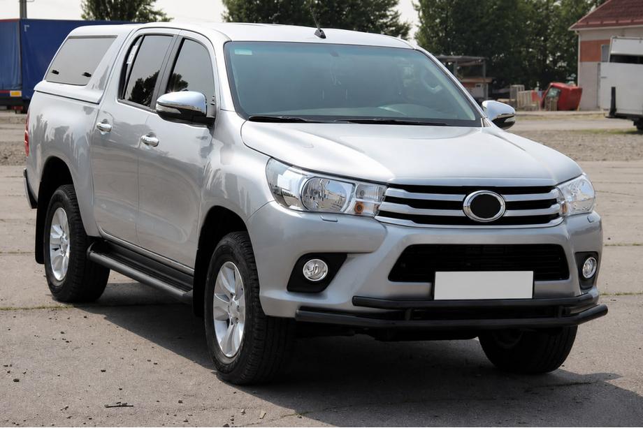 Toyota Hilux 2015- Bull bar anteriore ST018 Black (acciaio inox) Foto 3