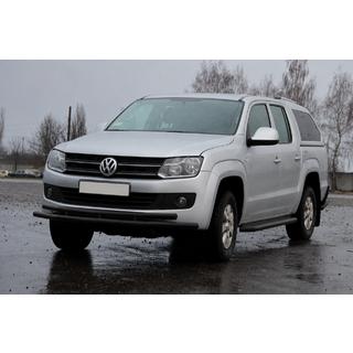 Bull bar anteriore ST018-2 Black (acciaio inox) Volkswagen Amarok 2010-2022 foto 4