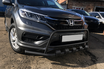 Honda CRV 2012-2016 Bull bar anteriore WT003-ST-V2 Black (acciaio inox) foto 1