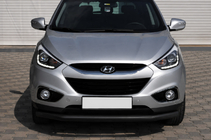 Hyundai IX-35 2010-2015 Barra di protezione anteriore ST008 Black (acciaio inox) foto 2
