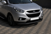 Hyundai IX-35 2010-2015 Barra di protezione anteriore ST008 Black (acciaio inox) foto 3