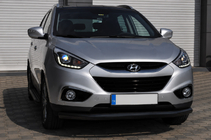 Hyundai IX-35 2010-2015 Barra di protezione anteriore ST008 Black (acciaio inox) foto 4