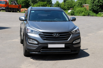 Hyundai Santa Fe 3 2012-2018 Bull bar anteriore ST014 Black (acciaio inox) foto 3