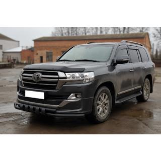 Bull bar anteriore ST015 Black (2015+, acciaio inox) Toyota Land Cruiser 200 2007-2021 foto 3