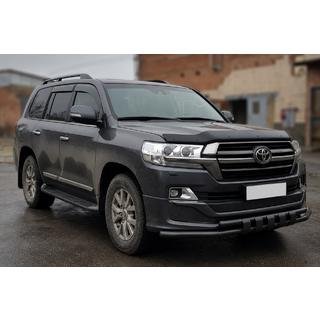 Bull bar anteriore ST015 Black (2015+, acciaio inox) Toyota Land Cruiser 200 2007-2021 foto 2
