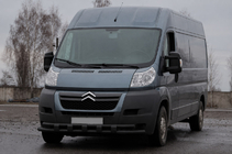 Fiat Ducato 2006-2025 Bull bar anteriore ST015 Black (acciaio inox) foto 2