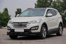 Hyundai Santa Fe 3 2012-2018 Bull bar anteriore ST015 Black (acciaio inox) foto 2