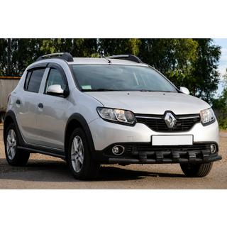 Bull bar anteriore ST015 Black (acciaio inox) Renault Sandero 2013-2022 foto 3