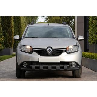 Bull bar anteriore ST015 Black (acciaio inox) Dacia Sandero 2013-2020 foto 2