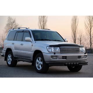 Bull bar anteriore ST015 Black (acciaio inox) Toyota Land Cruiser 100 1998-2007 foto 3