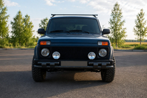 Lada Niva e Urban 1977- Bull bar anteriore ST015 Black (acciaio inox) foto 1
