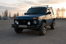 Lada Niva e Urban 1977- Bull bar anteriore ST015 Black (acciaio inox) foto 2