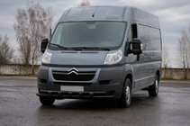 Peugeot Boxer 2006-2025 Bull bar anteriore ST015 Black (acciaio inox) foto 1