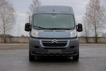 Peugeot Boxer 2006-2025 Bull bar anteriore ST015 Black (acciaio inox) foto 2
