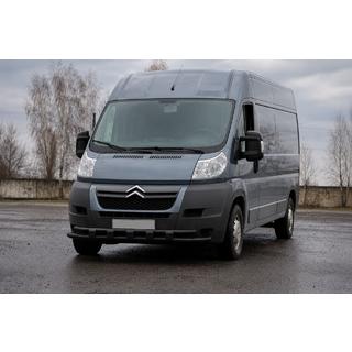 Bull bar anteriore ST015 Black (acciaio inox) Peugeot Boxer 2006-2025 foto 1