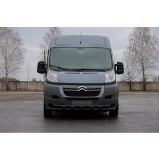 Bull bar anteriore ST015 Black (acciaio inox) Peugeot Boxer 2006-2025 foto 2