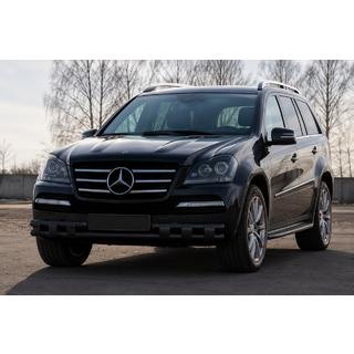 Bull bar anteriore ST015 Black (acciaio inox) Mercedes GL class X164 2006-2012 foto 1