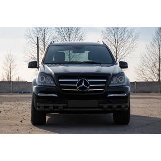 Bull bar anteriore ST015 Black (acciaio inox) Mercedes GL class X164 2006-2012 foto 2