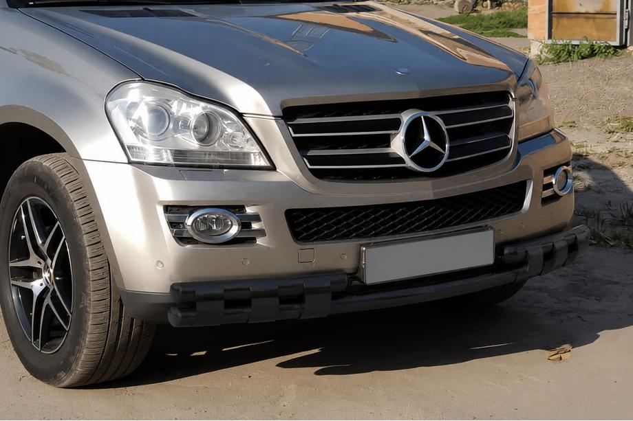 Mercedes GL class X164 2006-2012 Bull bar anteriore ST015 Black (acciaio inox) Foto 3