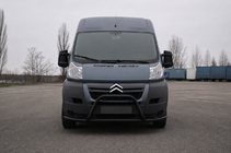 Peugeot Boxer 2006-2025 Bull bar anteriore ST019 Black (acciaio inox) foto 1