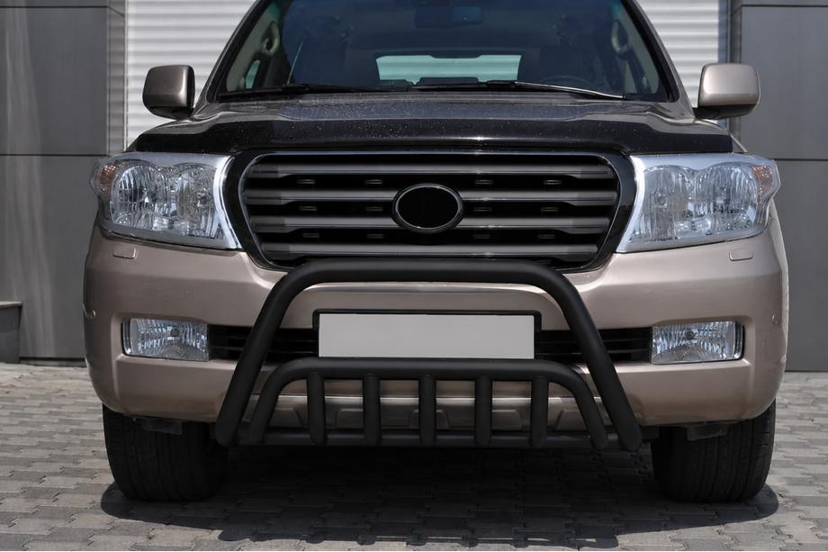 Toyota Land Cruiser 200 2007-2021 Parabullbar Anteriore WT002 Nero (Acciaio Inox) Foto 1
