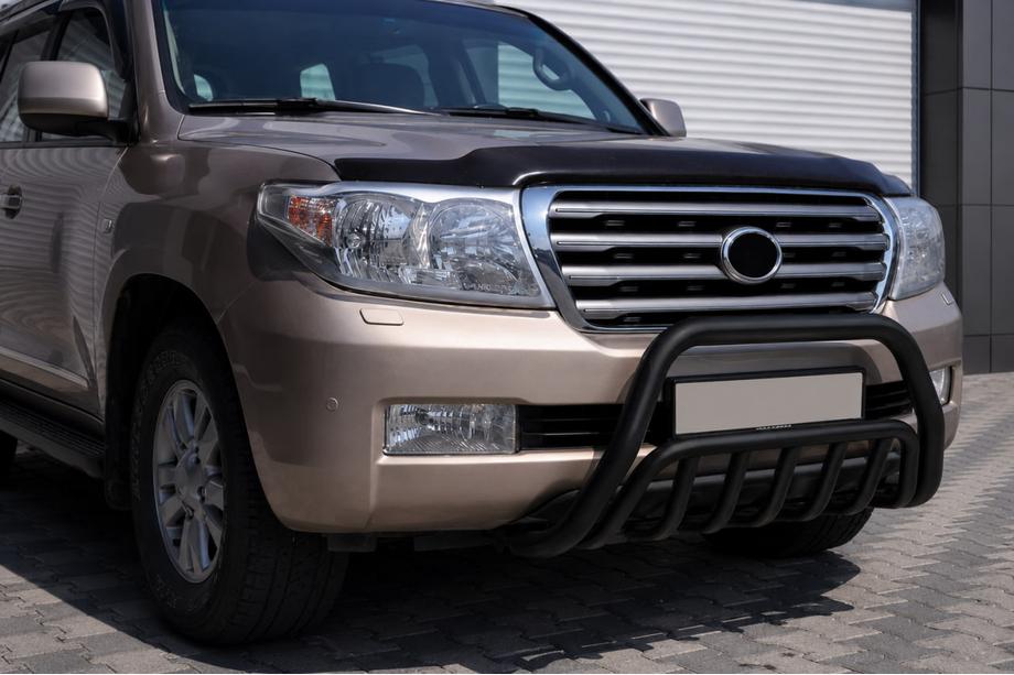 Toyota Land Cruiser 200 2007-2021 Parabullbar Anteriore WT002 Nero (Acciaio Inox) Foto 2