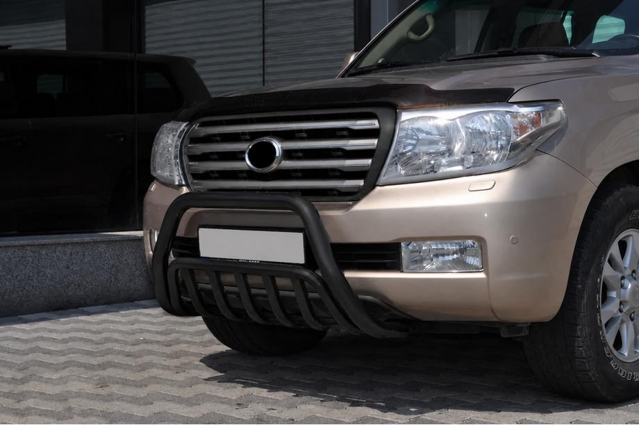 Toyota Land Cruiser 200 2007-2021 Parabullbar Anteriore WT002 Nero (Acciaio Inox) Foto 3