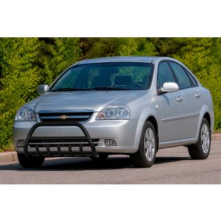 Bull bar anteriore WT003 Black (60 mm, acciaio inox) Chevrolet Lacetti 2003-2024 foto 1