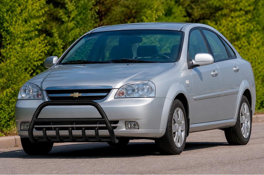 Chevrolet Lacetti 2003-2024 Bull bar anteriore WT003 Black (60 mm, acciaio inox) Image