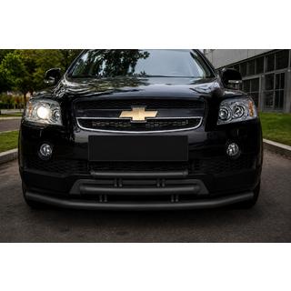 Bull bar anteriore triplo Black (acciaio inox) Chevrolet Captiva 2006-2019